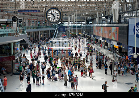 Gare de Waterloo, Londres, UK Banque D'Images