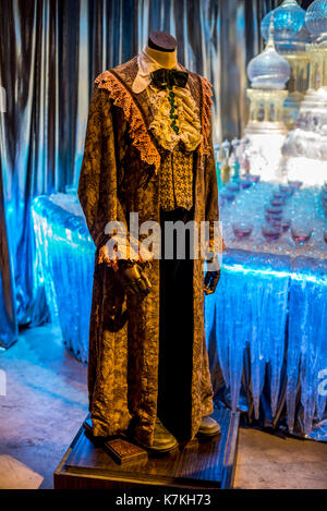 Ron Weasley bal robe affichée à Warner Brothers Film harry potter studio tour, Londres Banque D'Images