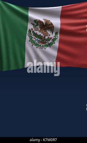 Mexique drapeau mexicain, de rendu 3D Rendu 3D (drapeau) Banque D'Images