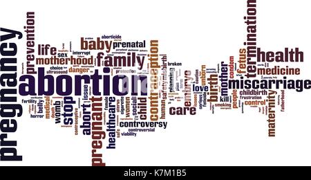 Mot avortement concept cloud. vector illustration Illustration de Vecteur