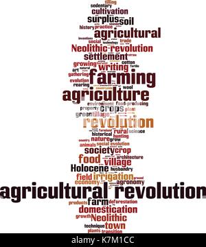 Révolution agricole mot concept cloud. vector illustration Illustration de Vecteur