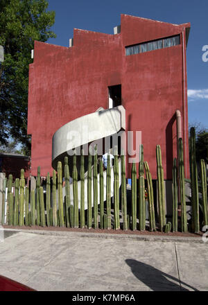 La ville de Mexico, Mexique - 2013 : Chambre Studio Museum de Diego Rivera et Frida Kahlo, situé à San Angel. Architecte : Juan O'Gorman. Banque D'Images