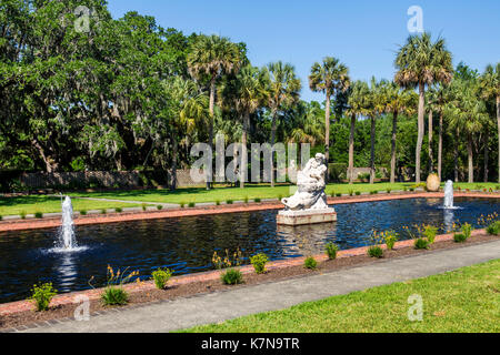 Myrtle Beach Caroline du Sud, Brookgreen Gardens, jardin de sculptures, réserve naturelle, fontaine, SC170516136 Banque D'Images