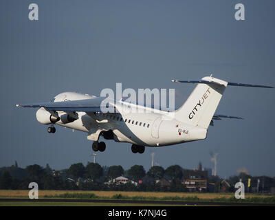 EI-RJI Cityjet British Aerospace Avro RJ85 cnE2346 décollage de Schiphol (AMS - EHAM), les Pays-Bas pic3 Banque D'Images