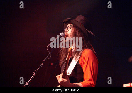 Ghost of a Sabre Tooth Tiger, qui présente Sean Lennon à la paroisse lors du festival de musique South By Southwest le 15 mars 2014 à Austin, Texas. Crédit: Tony Nelson/Mediapunch Banque D'Images