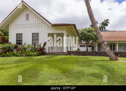 Dillingham historique ranch house sur la côte nord d'Oahu, Hawaii Banque D'Images
