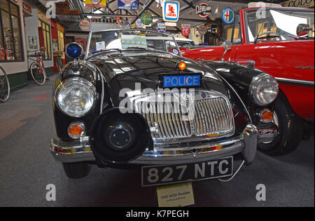 Roadster mga (spécification de police) 1960 - Lakeland motor museum, backbarrow, ulverston, Lake District, North West England Banque D'Images