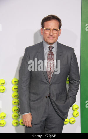 Steve Carell 09/16/2017 Le los angeles premiere de "bataille des sexes" tenue au Regency village theatre de los angeles, ca photo : Cronos/hollywood news Banque D'Images