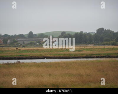 Sheerness, Kent, UK. Sep 17, 2017. Météo France : un ciel couvert, Misty, gris et un peu froid matin de Sheerness. Credit : James Bell/Alamy Live News Banque D'Images