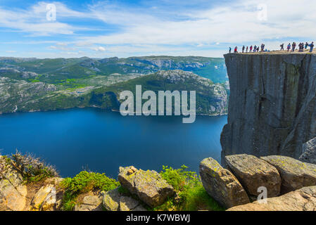 Preikestolen, flåm, Norvège Banque D'Images