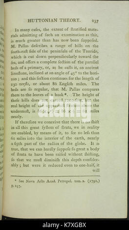 Illustrations de l'Huttonian théorie de la terre (page 237) BHL34603454 Banque D'Images