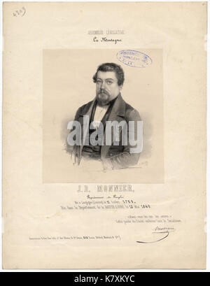 Jean Baptiste Monnier 1795 Banque D'Images