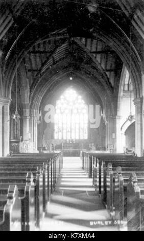 Intérieur de St Matthias Burley, image d'archive Banque D'Images