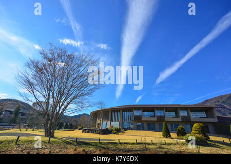 Yamanashi, Japon - Dec 4, 2016. vue de kawaguchiko parc à la journée ensoleillée à Yamanashi, au Japon. Le paysage naturel et les sites culturels de Yamanashi ar Banque D'Images