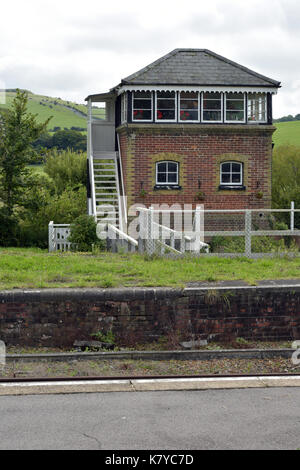 Signal de l'ancien fort à Brading sur l'île de Wight sandown près maintenant un musée et désaffectée. La ligne de l'île de fer de l'île de Wight ryde et havenstreet. Banque D'Images