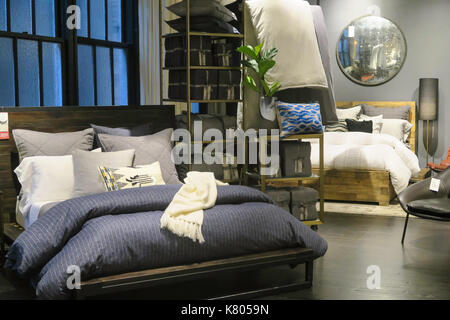 West elm store Home Decor contemporain, NYC, usa Banque D'Images