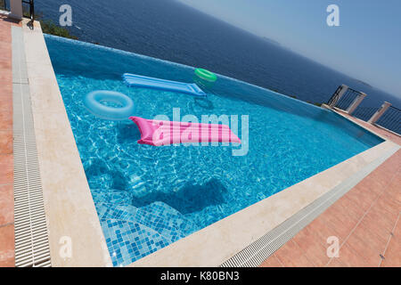 Villa avec piscine à Kas, Turquie Banque D'Images