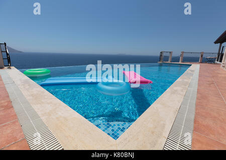 Villa avec piscine à Kas, Turquie Banque D'Images