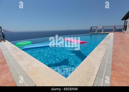 Villa avec piscine à Kas, Turquie Banque D'Images