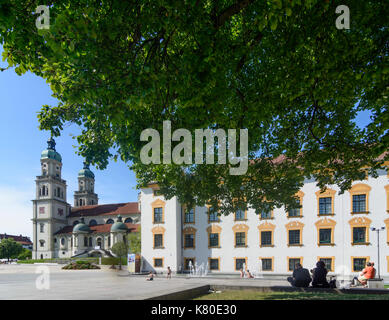 Church St., Basilique Lorenz (Duke-Abbots Residenz' Residence), Kempten (Allgäu), Schwaben, Allgäu, souabe, Bayern, Bavière, Allemagne Banque D'Images