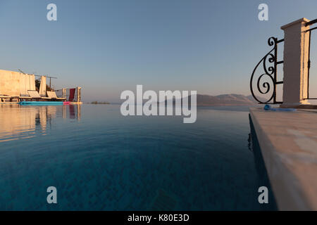 Villa avec piscine à Kas, Turquie Banque D'Images