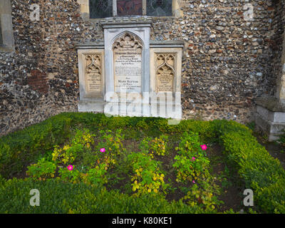 Humphry Repton à aylsham Memorial church Norfolk Banque D'Images