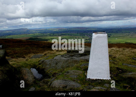 Vue paysage de boulsworth hill trawden forest Banque D'Images