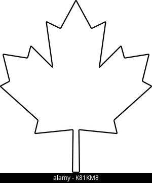 Canada Feuille d'érable symbole vecteur icône concevoir. Belle illustration isolé sur fond blanc Illustration de Vecteur