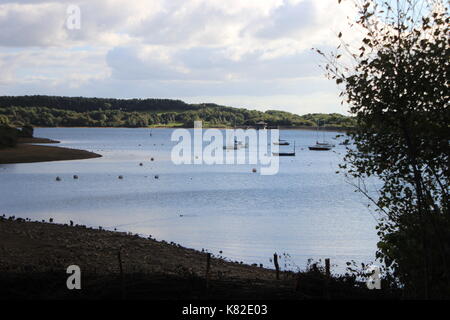 Bateaux sur un lac Banque D'Images