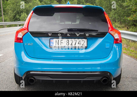 Volvo V60 Polestar 2017 Test Drive Banque D'Images