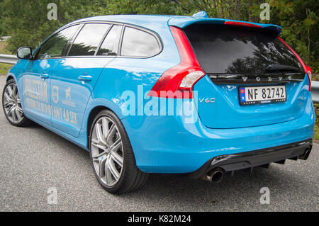 Volvo V60 Polestar 2017 Test Drive Banque D'Images