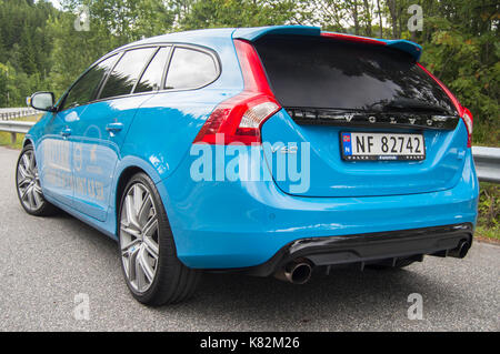 Volvo V60 Polestar 2017 Test Drive Banque D'Images