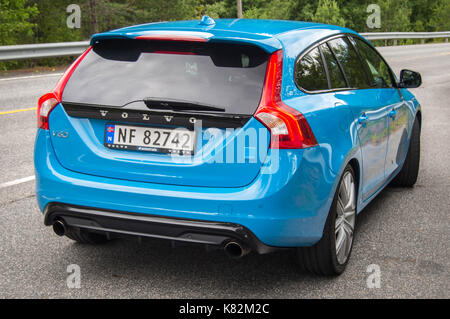 Volvo V60 Polestar 2017 Test Drive Banque D'Images