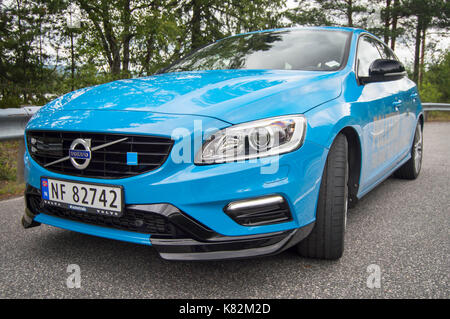 Volvo V60 Polestar 2017 Test Drive Banque D'Images