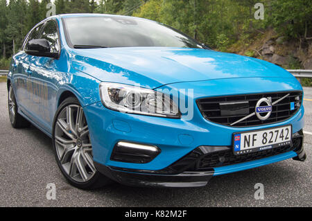 Volvo V60 Polestar 2017 Test Drive Banque D'Images