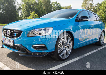 Volvo V60 Polestar 2017 Test Drive Banque D'Images