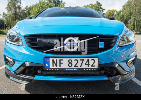 Volvo V60 Polestar 2017 Test Drive Banque D'Images