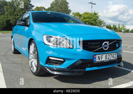 Volvo V60 Polestar 2017 Test Drive Banque D'Images