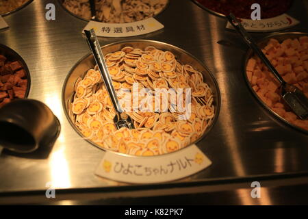 Atelier de nouilles ramen instantané Museum à Osaka le 21 octobre 2014.c'est un musée consacré aux nouilles instantanées et Cup Noodles, ainsi que ses creat Banque D'Images