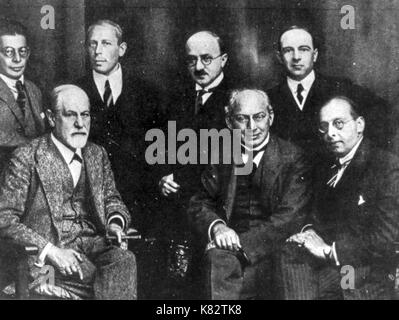 Sigmund Freud et le comité secret, rank, Abraham, eitington, jones, ferenczi et Sachs, 1920 Banque D'Images