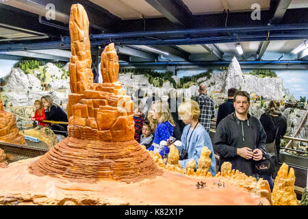 Le Miniatur Wunderland à Hambourg Allemagne Banque D'Images