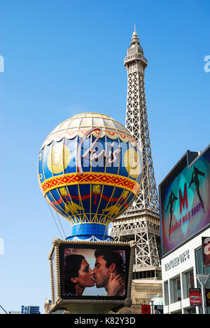 Sur Paris Las Vegas Hotel and Casino à Las Vegas, USA Banque D'Images