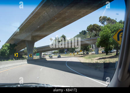 Les chemins et les routes autour de San Diego, Californie Banque D'Images