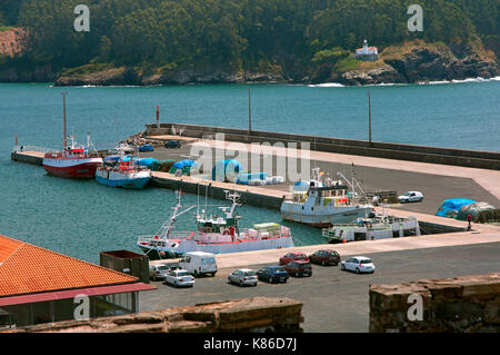 Port de pêche, Cedeira, province de la Coruna, région de Galice, Espagne, Europe Banque D'Images