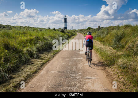Un jour de beau temps à repousser la tête, East Yorkshire, UK. Banque D'Images