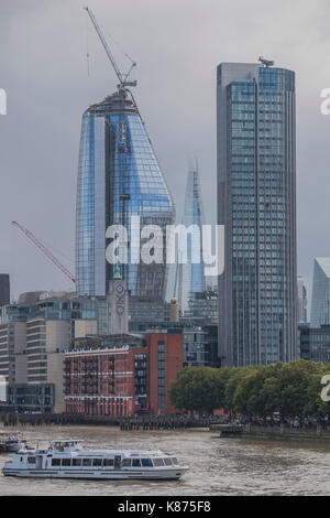 Le skyline Lodon y compris le Shard et un Blackfriars. Banque D'Images