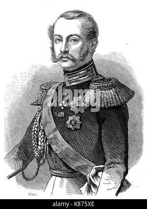 Alexandre II, 1818 - 1881, l'empereur de Russie à partir du 2 mars 1855 jusqu'à son assassinat le 13 mars 1881, l'amélioration numérique woodprint reproduction d'un original du 19ème siècle Banque D'Images