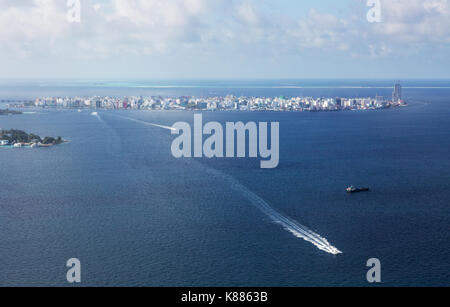 Maldives male - la capitale des Maldives, homme, vu de dessus, les Maldives, l'Asie Banque D'Images