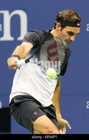 Roger Federer (SUI) participent à l'US Open Tennis Championships 2017 Banque D'Images