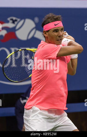 Rafael Nadal (esp) de la compétition à l'US Open Tennis Championships 2017 Banque D'Images